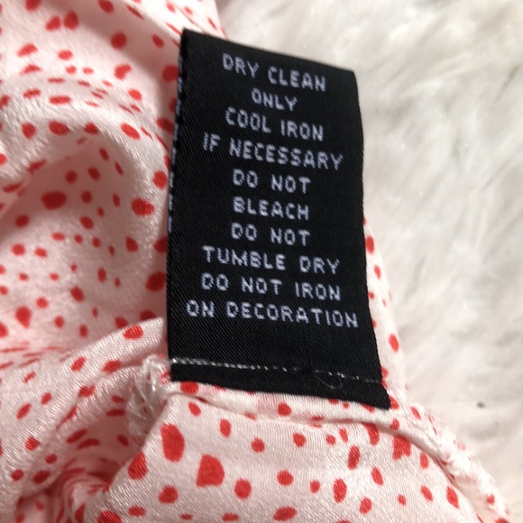 I. Madeline NWT red & white pattern button down - Picture 6 of 6